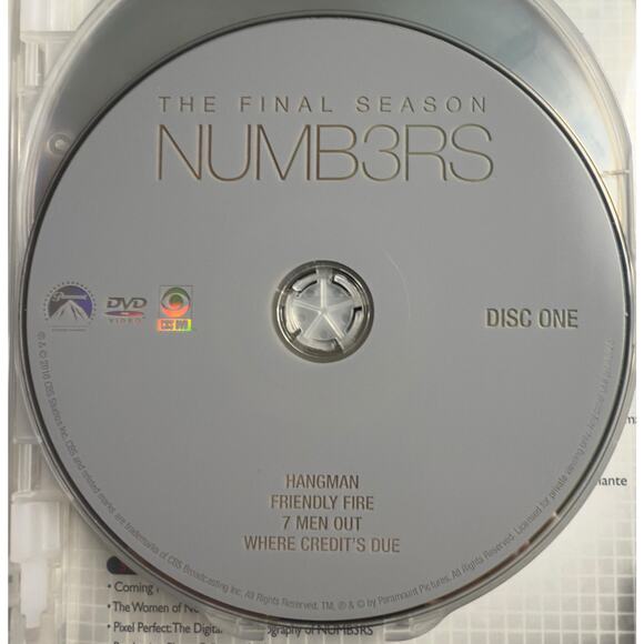 NUMB3RS: The Final Season DVD, 2010, 4.  Disc Set CBS Crime Drama TV Series - Picture 7 of 15